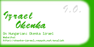 izrael okenka business card